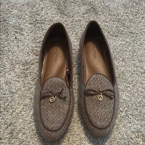 Nautica Brown Leather Loafers with Tassels